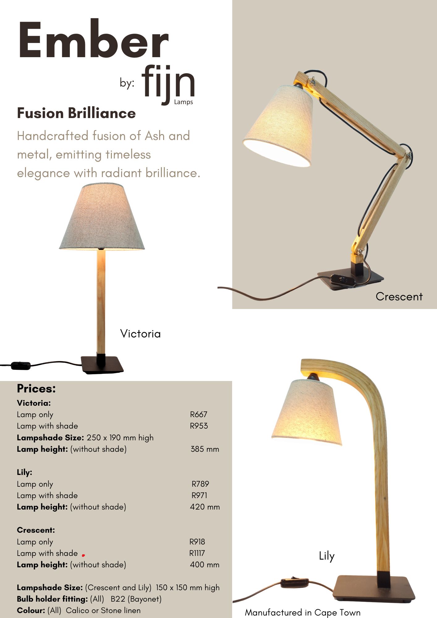 Metal wood desk and table lamp